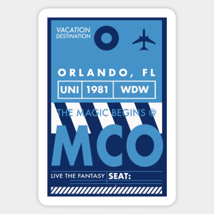 MCO Luggage Tag Sticker